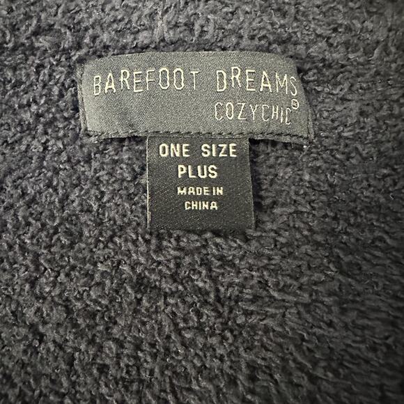 Barefoot Dreams Cardigan Womens One Size Plus Navy Open Front CozyChic Warm - Picture 4 of 9